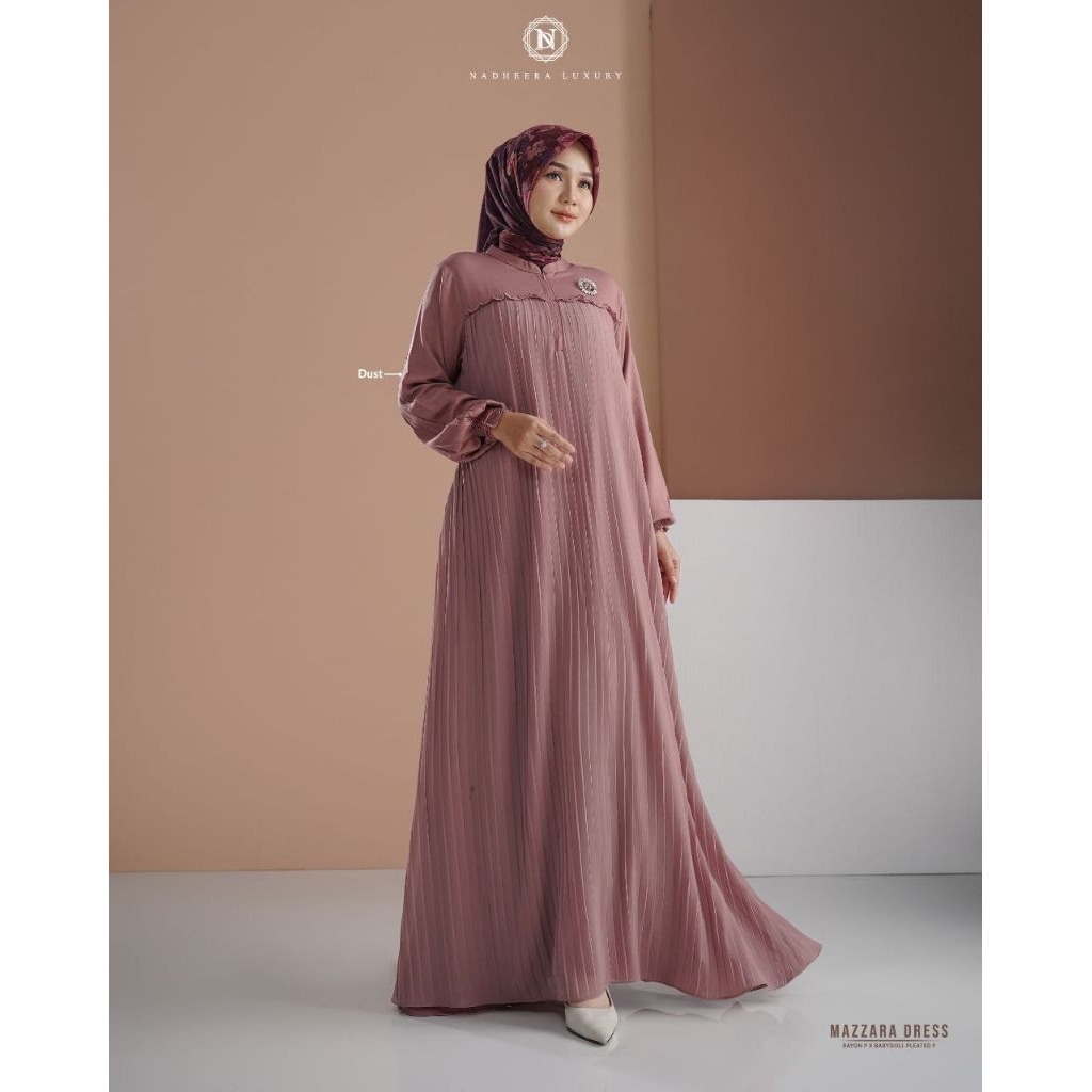 MAZZARA DRESS BY NADHEERA LUXURY || Gamis premium || Gamis polos || Gamis nadheera