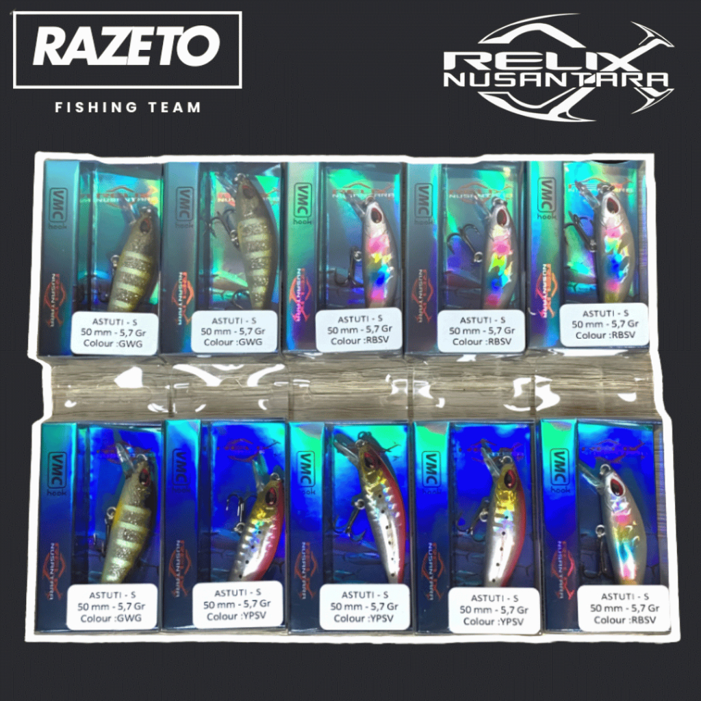 LURE MINNOW RELIX NUSANTARA ASTUTI - S VMC HOOK