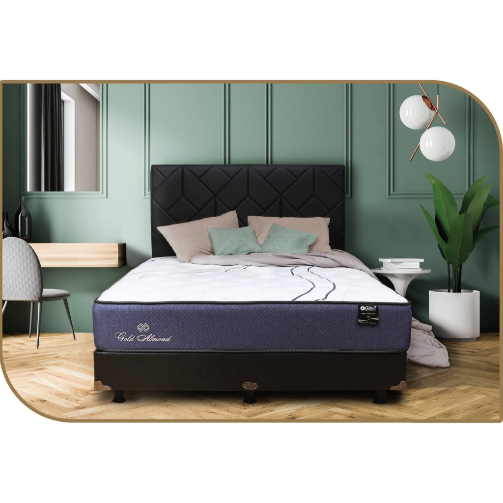 HAPPY IDEA - [ KASUR SAJA ] SPRINGBED CENTRAL MATRAS / KASUR GOLD ALMOND