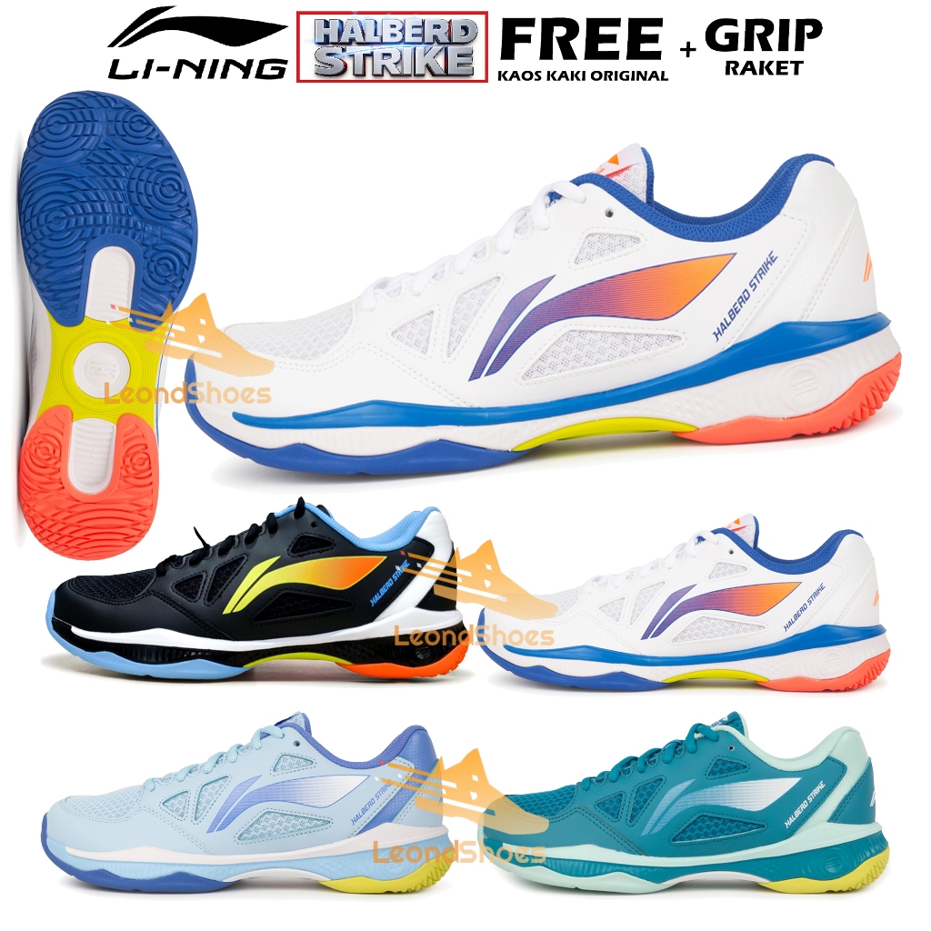 Sepatu Badminton Lining Halberd Strike Terbaru Lining Halberd Strike Original Free Kaos Kaki - Li-Ni