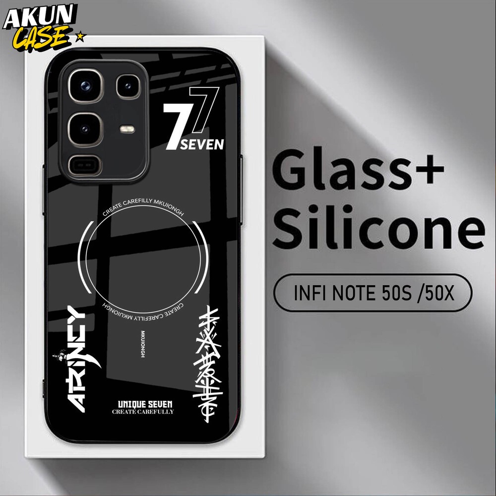 (B147) Softcase Kaca Acrilik For IINFINIX NOTE 50 50S 50X 50 PRO   - AkunCase