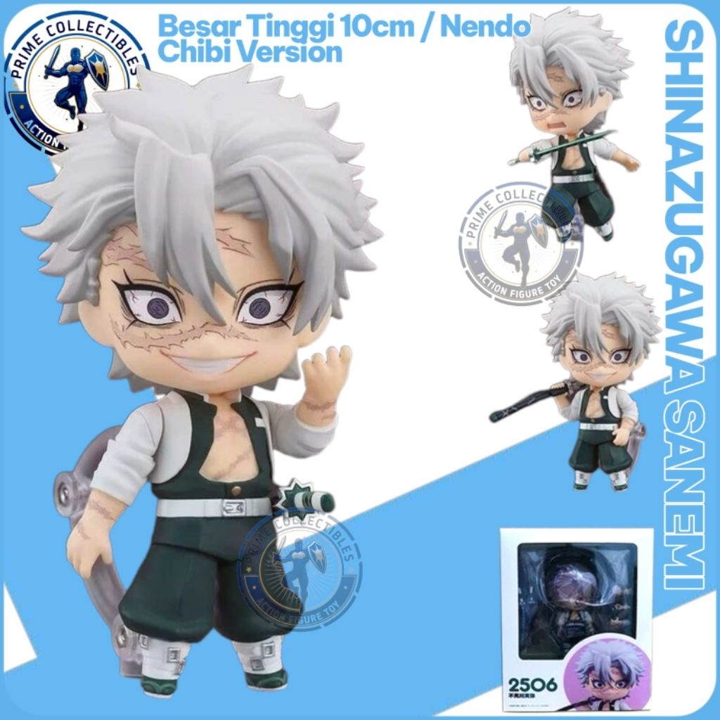 Figur Nendoroid Sanemi Shinazugawa 2506 Demon Slayer Kimetsu no Yaiba Action Figures Anime Chibi