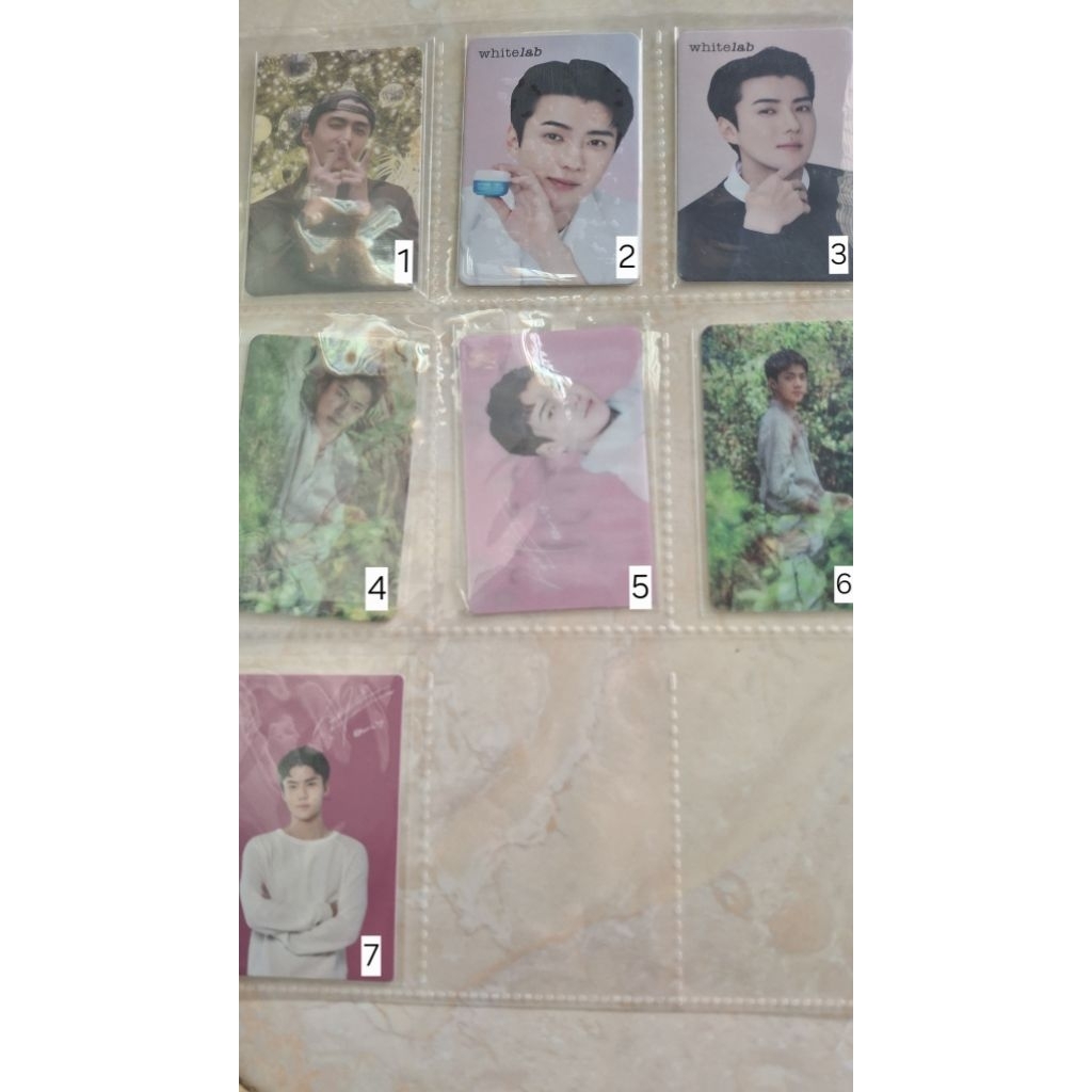 Photocard official EXO Sehun