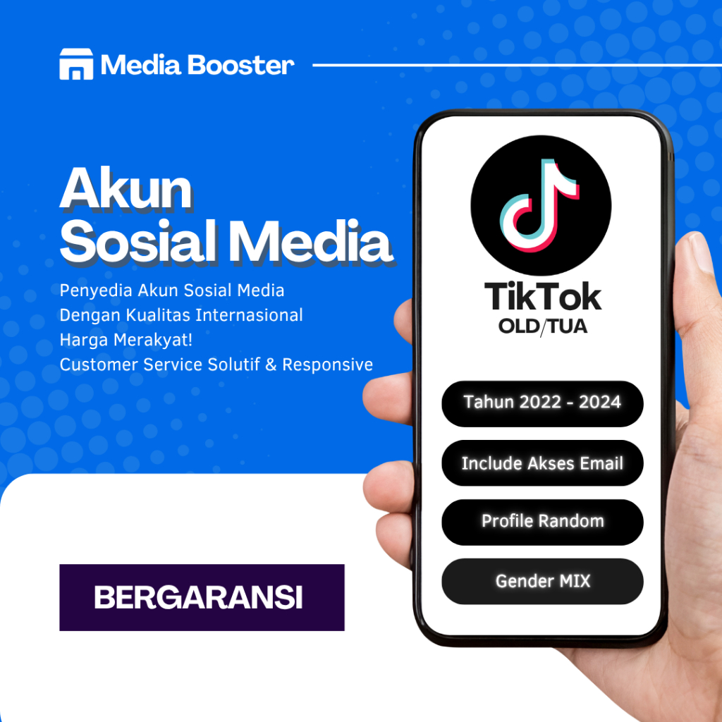 Akun Tiktok Old / Tua / Lawas Fresh