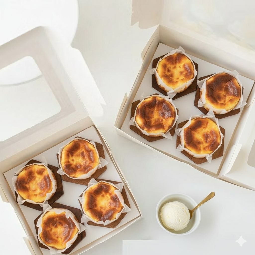 Mini Gluten Free Bosque Burnt Cheese Cake