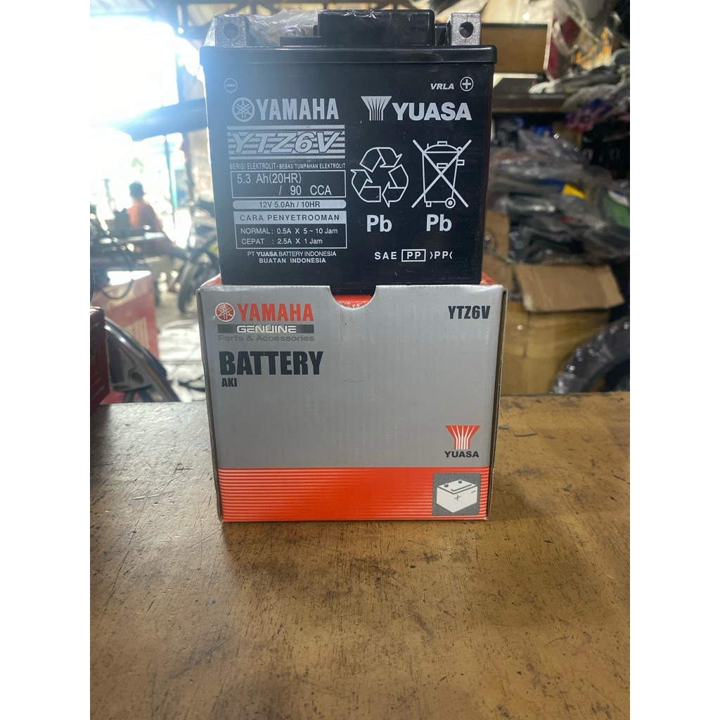 BATTERY AKI YAMAHA YUASA YTZ6V