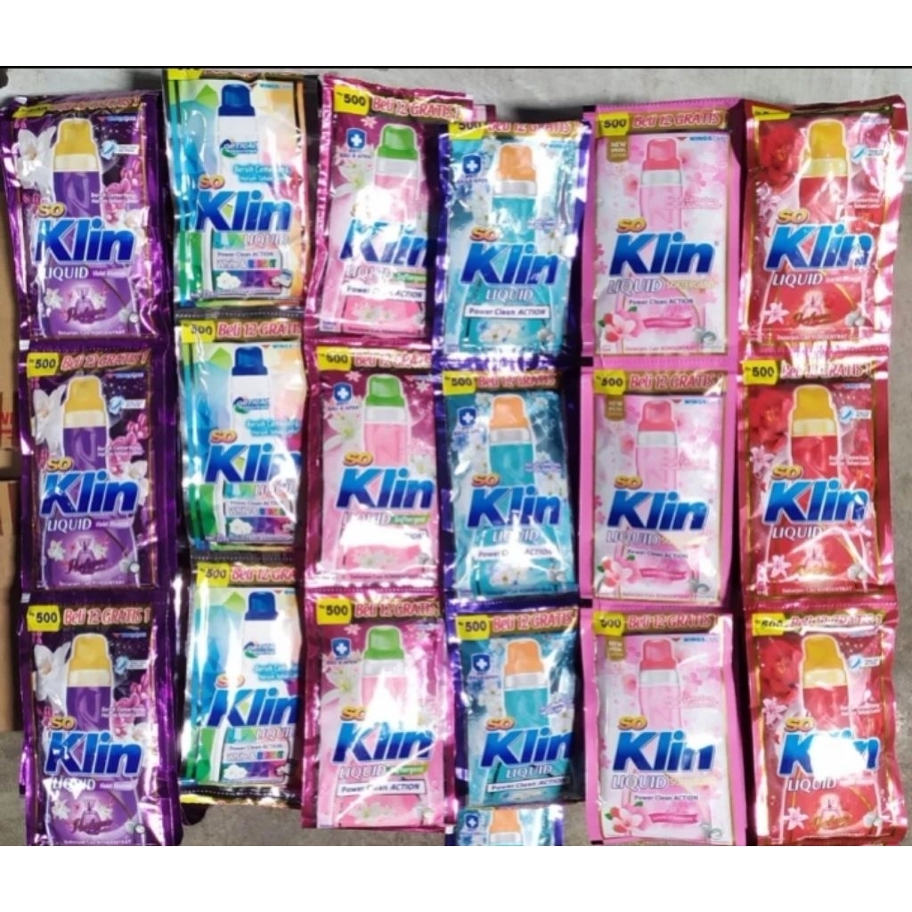 Sabun Cuci Baju/detergent renceng, gentle gen, so soft, dan so klin/Rinso