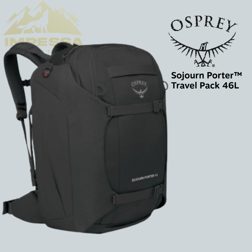 Osprey Sojourn Porter 46L Original – Tas Travel Backpack Premium | Cabin Size & Laptop Compartment |