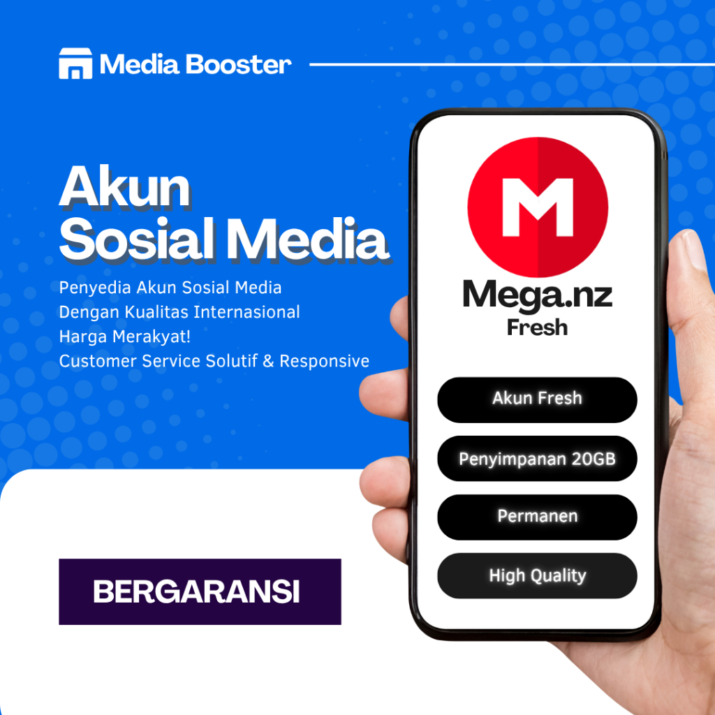 Akun MEGA NZ Penyimpanan 20GB