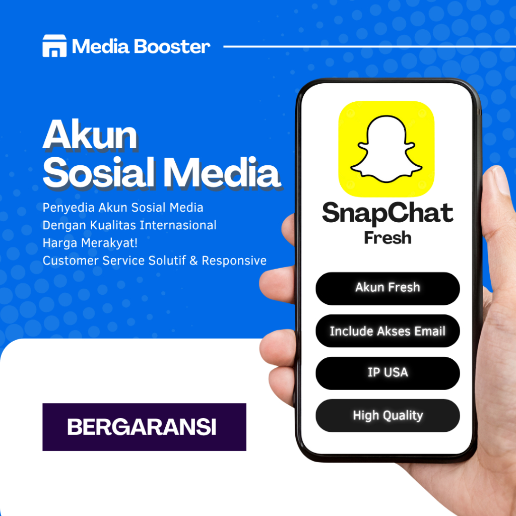 Akun Snapchat Fresh | Email Verified | Akses Email | Siap Pakai