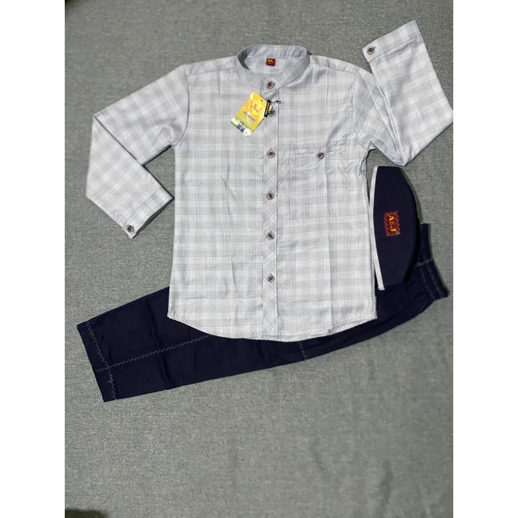 setelan baju Koko anak laki-laki BENSU/kemko by A&J lengan panjang