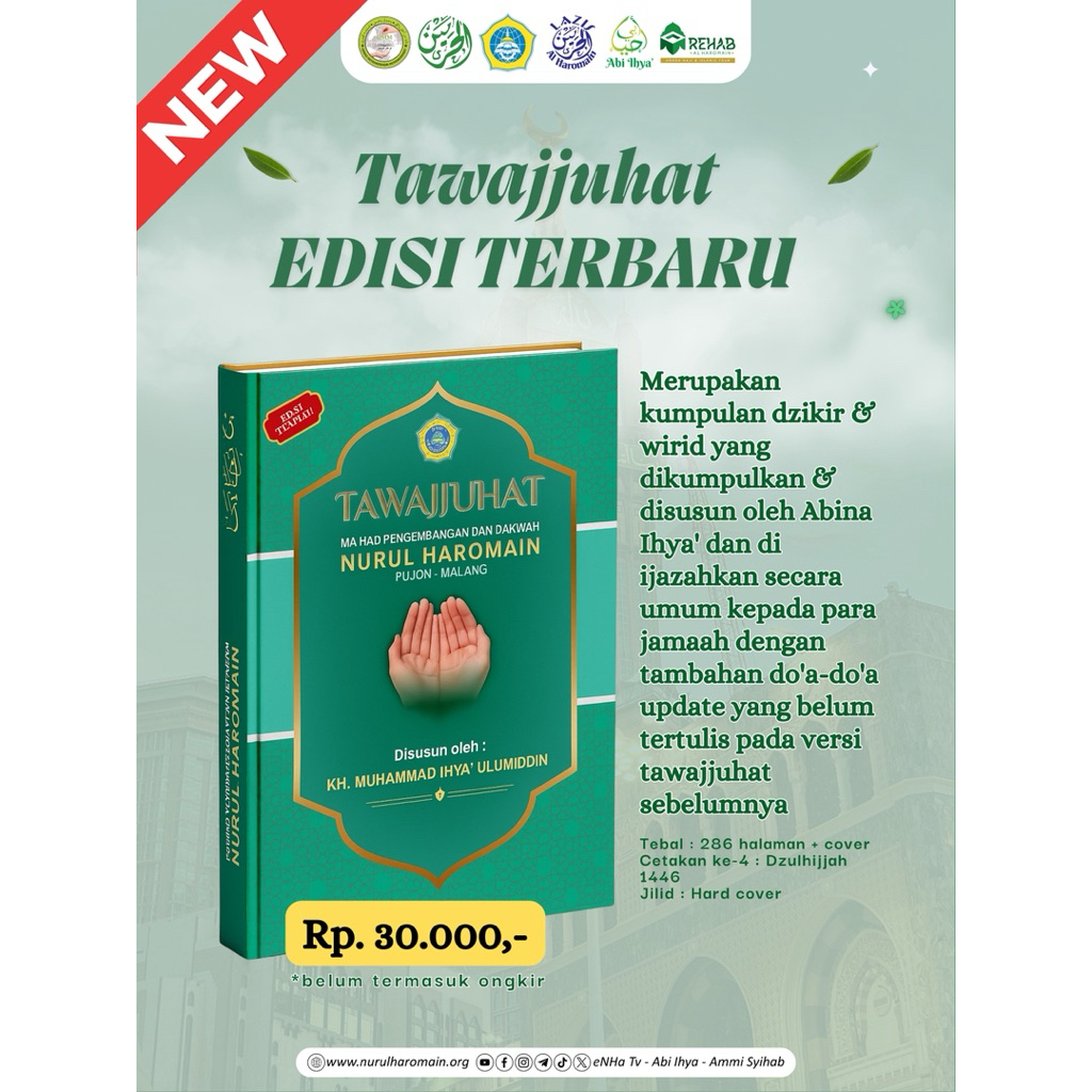 TAWAJJUHAT Buku Wirid Terbaru dan Terlengkap KH. M. Ihya’ Ulumiddin wirid sholat shalat salat doa do