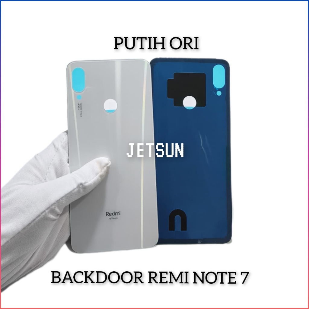 BACKDOOR - BACKCOVER  KACA TUTUP BELAKANG REDMI NOTE 7 / NOTE 7 PRO 2019 + DOUBLE TAPE