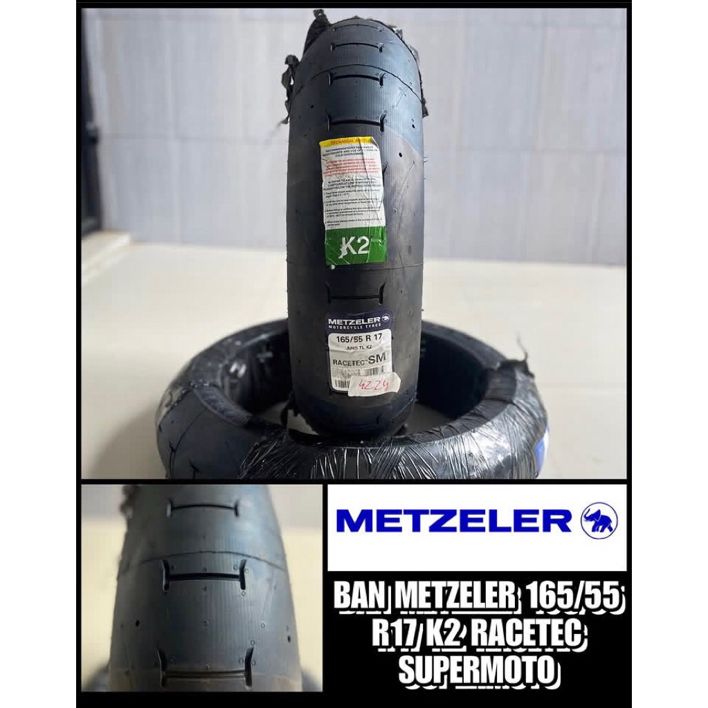 ban metzeler 165/55 r17 k2 racetec supermoto