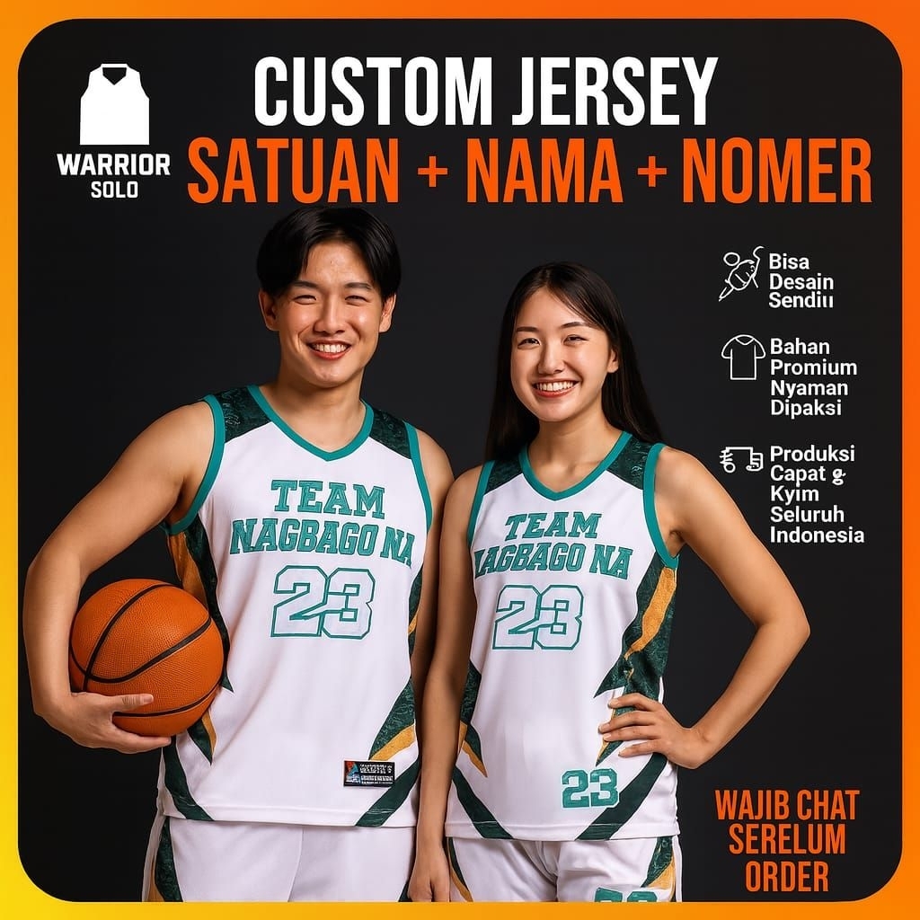 CUSTOM JERSEY BASKET SOLO / CUSTOM JERSEY BASKET Satuan Desain 5
