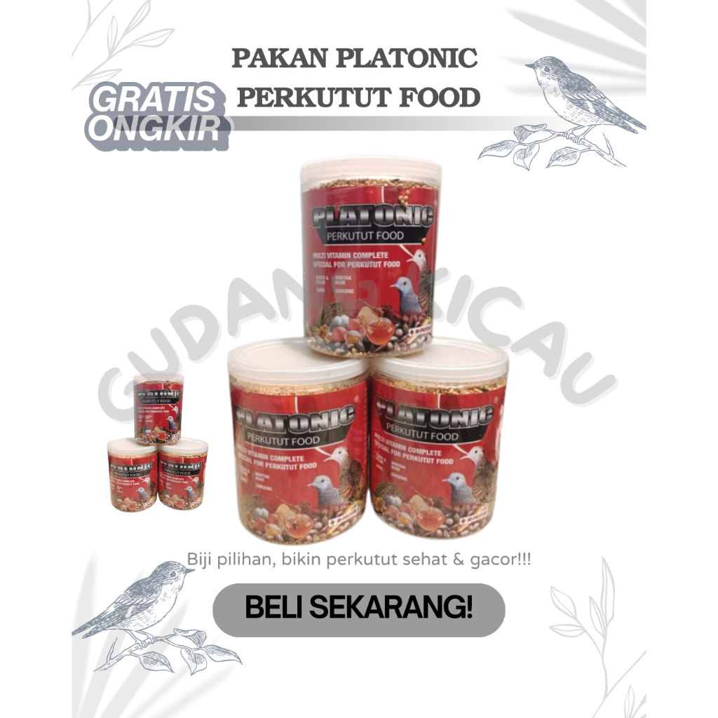 PLATONIC PERKUTUT FOOD PAKAN BURUNG 100% ORIGINAL