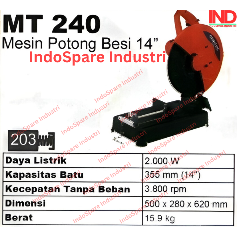MESIN POTONG 14 MAKTEC MT240 CUT OFF 14 GERINDA POTONG 14 INCH