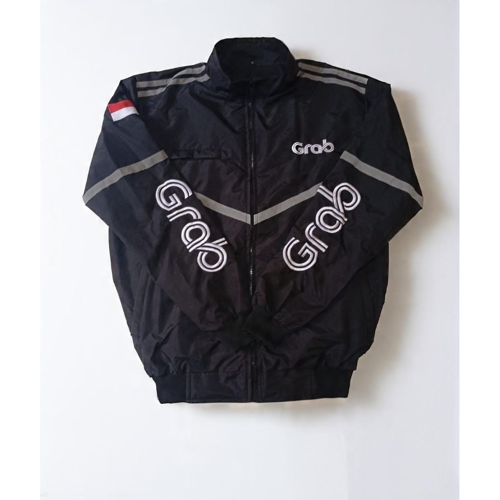 jaket Grab hitam