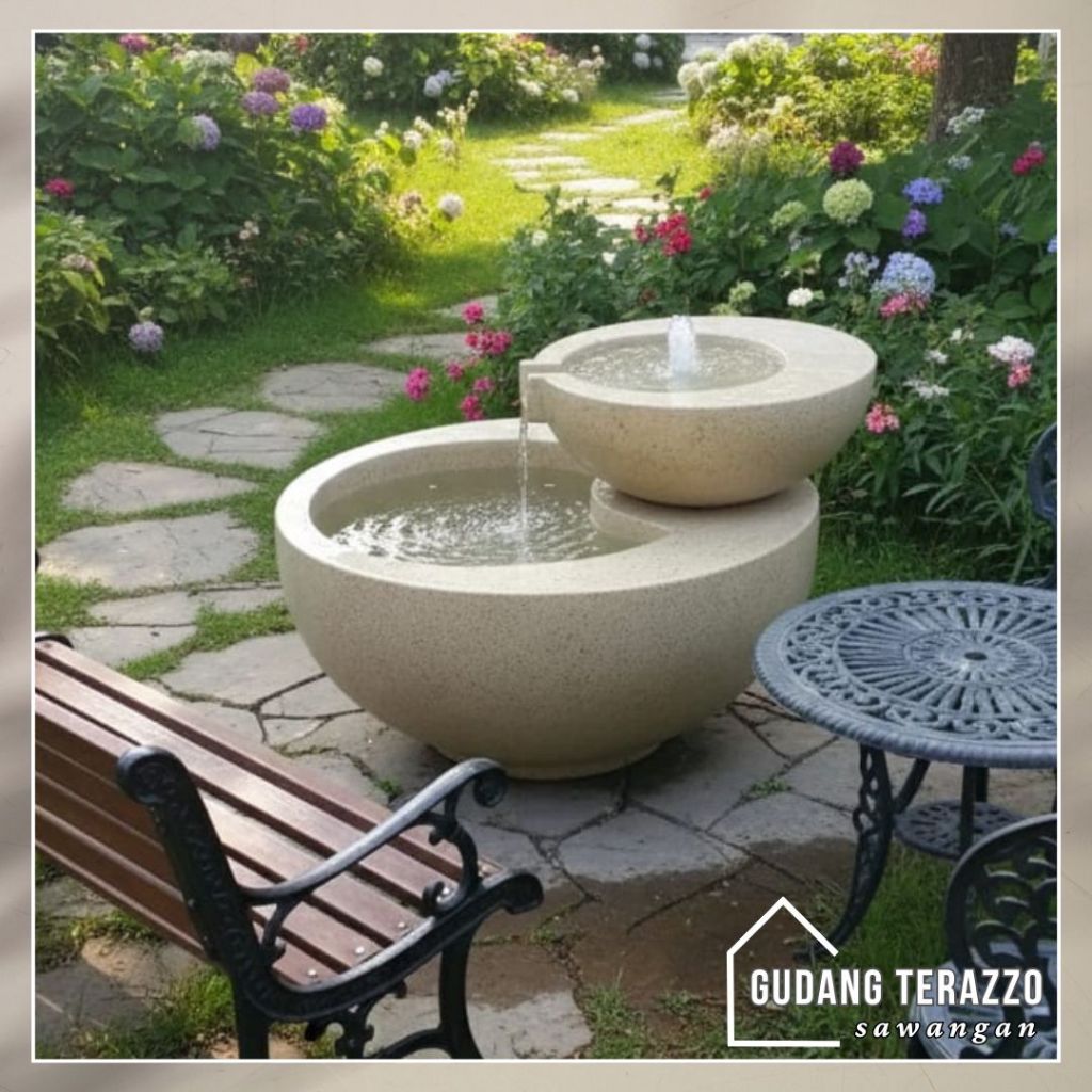 Air Mancur Minimalis/ Air Mancur Kolam Teraso Minimalis