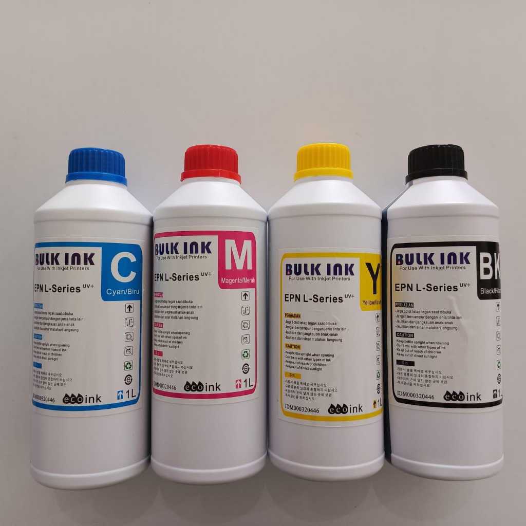 Tinta Bulk Ink Epson 1 Liter L-Series 4 Warna