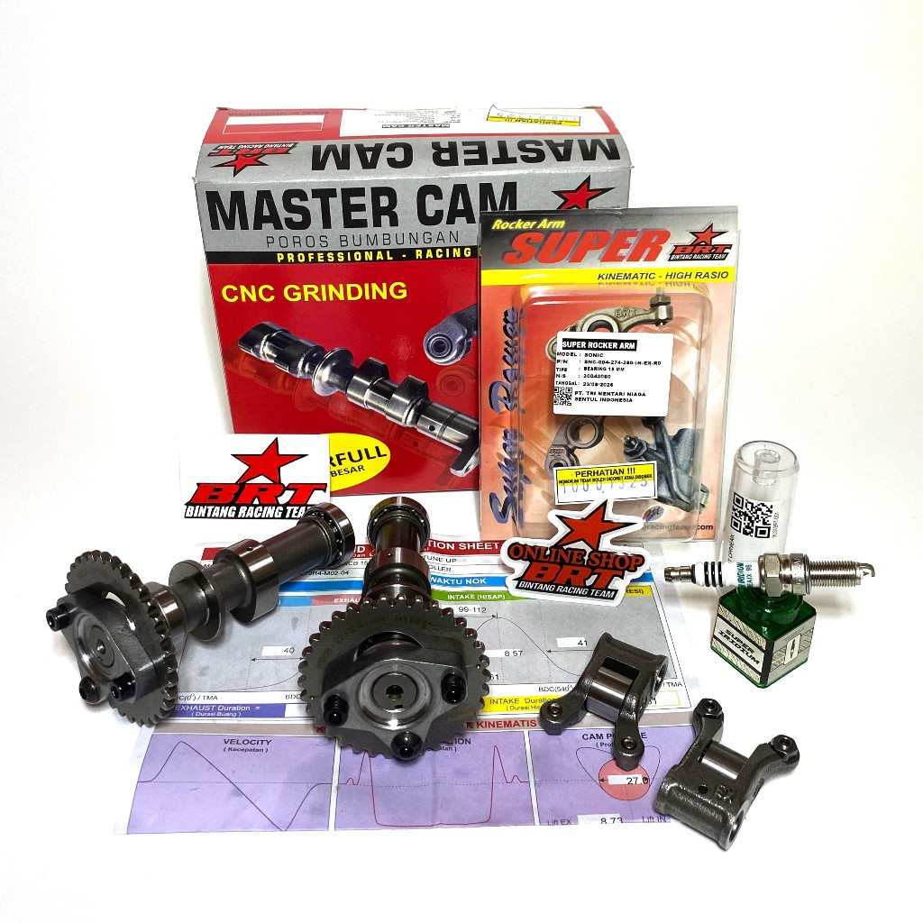 PAKET NOKEN AS BEARING + PELATUK ROLLER + BUSI BRT SONIC 150 SUPRA GTR 150 CBR 150 NEW CB150R CB150X