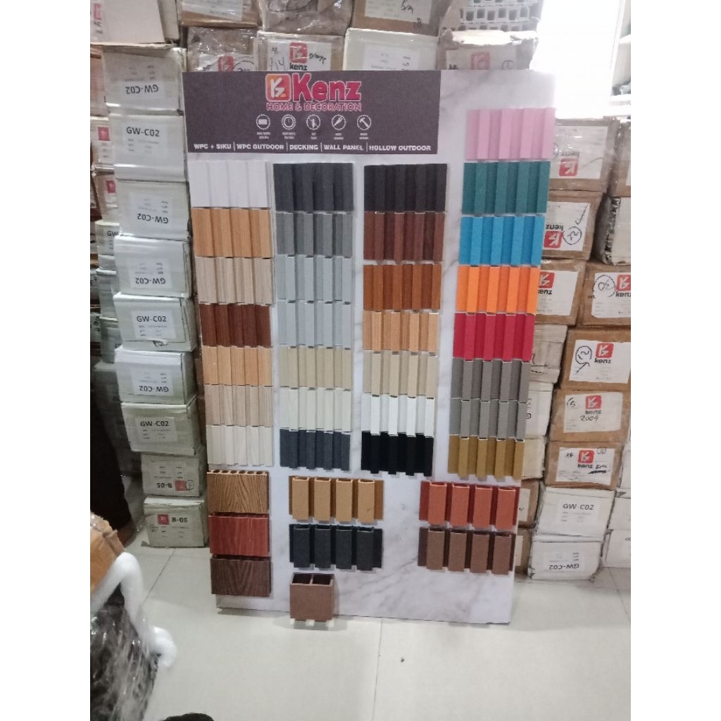 semple ukuran 10cm / 20 cm wpc dinding / wallpanel / wpc outdoor dan lain lain