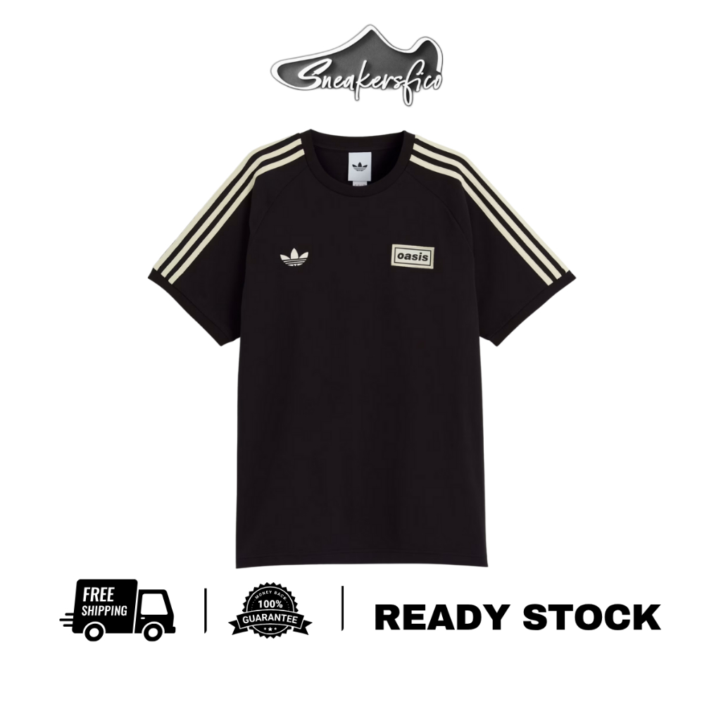 Adidas x Oasis Tour 3-Stripes T-Shirt Black