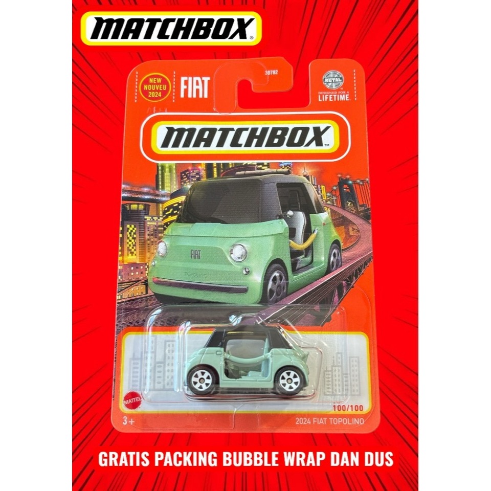 Matchbox 2024 Fiat Topolino Hijau Muda 93AM