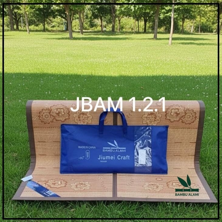 Beauty Tikar Bambu Alami lipat / Alas tidur / Alas lantai dan kasur pendingin 120x200cm