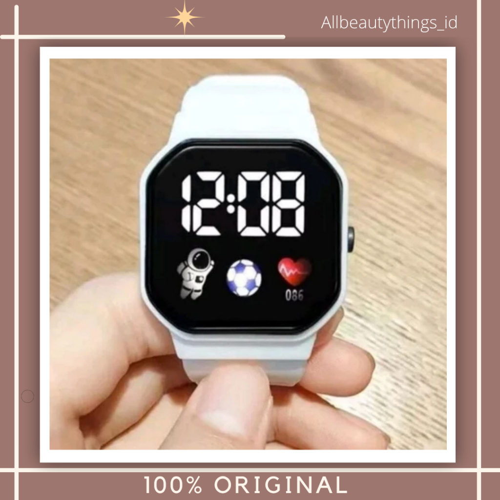 Jam Tangan digital LED kotak ASTRONOT unisex cewek cowok