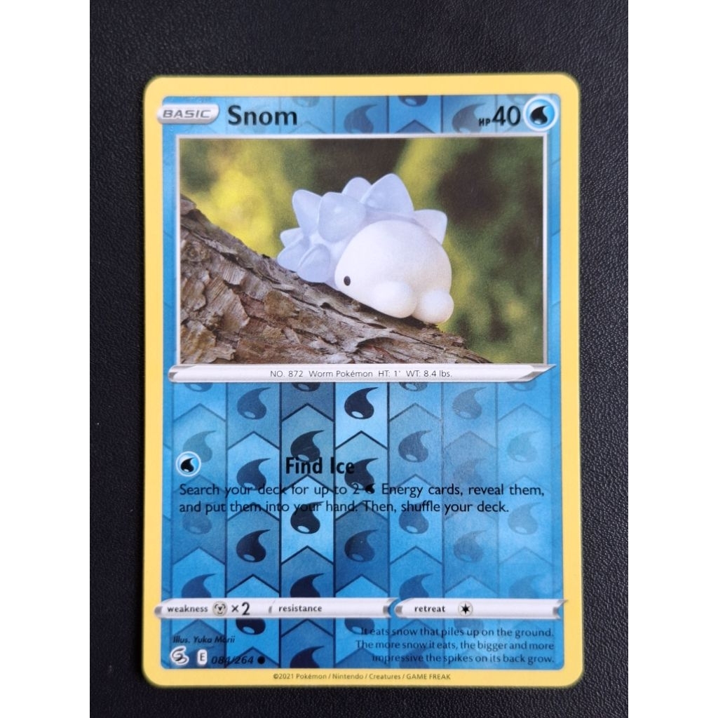 kartu pokemon original holo reverse Snom E 084/264