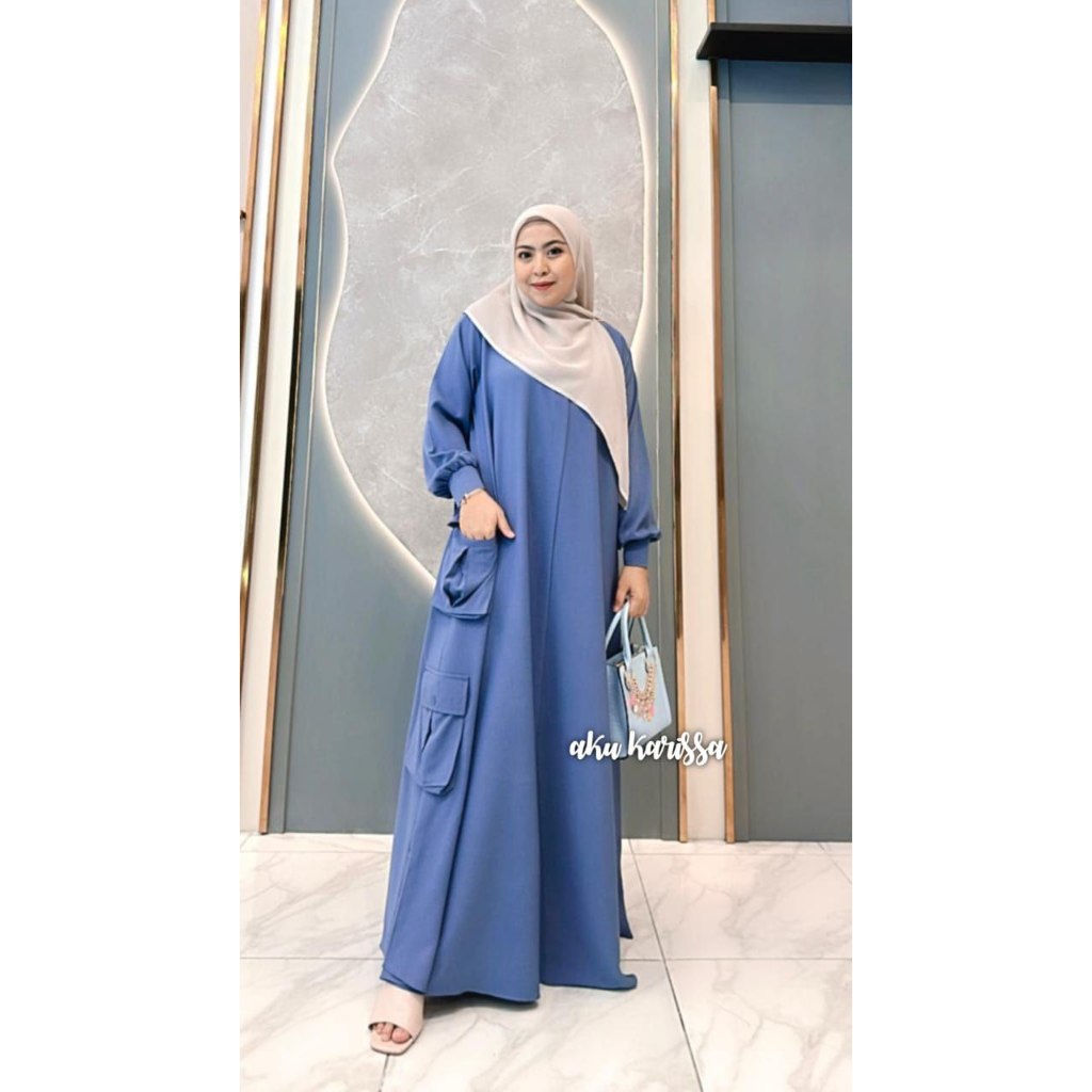FADILLA DRESS AKU KARISSA, GAMIS POLOS, GAMIS YORA STRECH