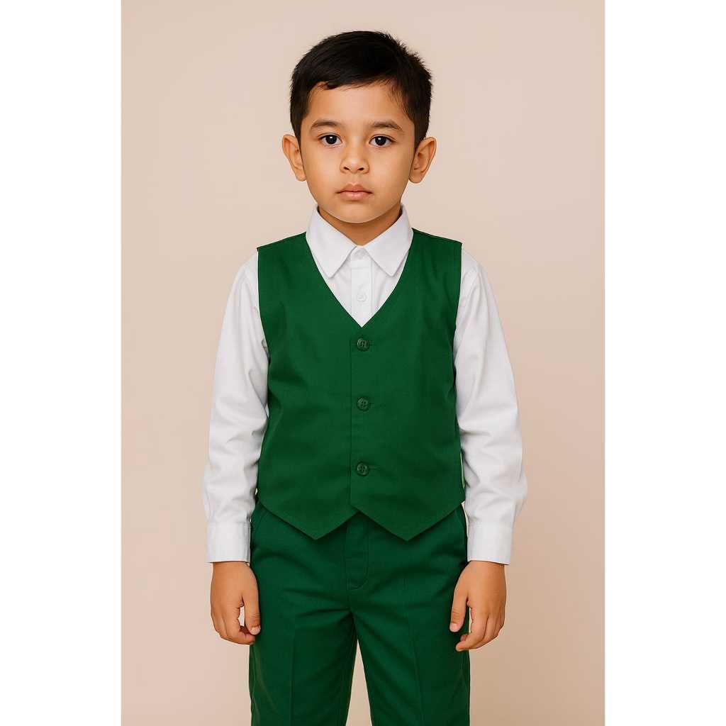 Seragam Sekolah Rompi SD Hijau MI Kain Drill