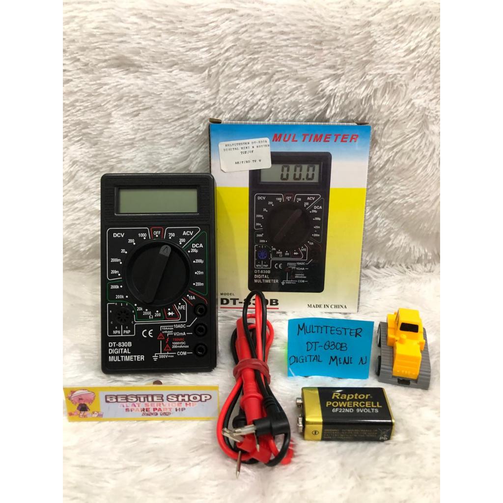 MULTITESTER DIGITAL DT-830B MINI/MULTITESTER DIGITAL MULTITESTER AVOMETER DT-830B NON BAT