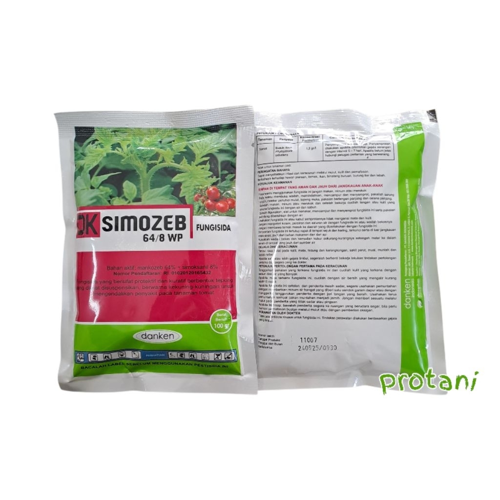 DK SIMOZEB 100GR fungisida mancozeb simoksanil 64/8wp mengendalikan penyakit jamur