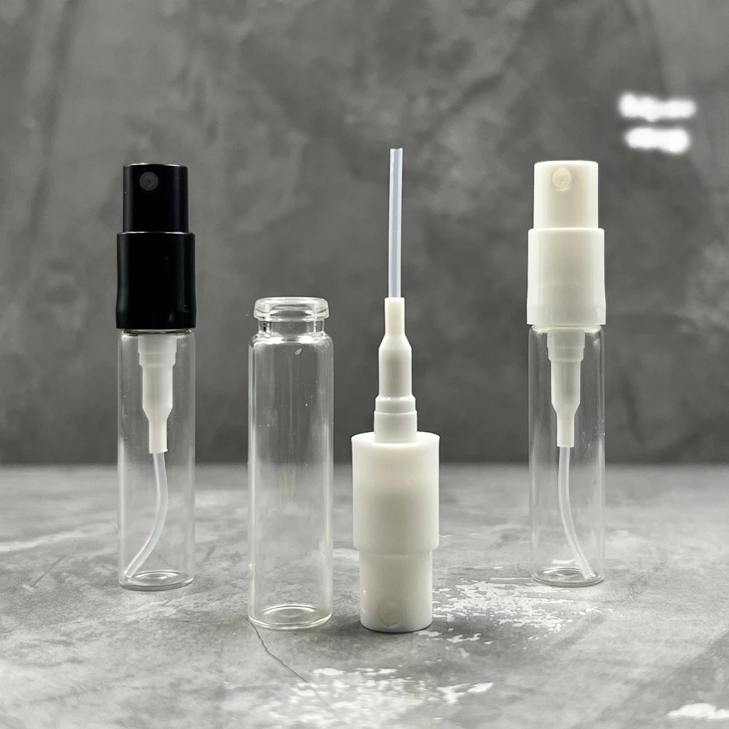 SCENTUAL Botol Vial 2ml Press Perfume Sample / Parfum Spray Pump Kosong Botol Kaca