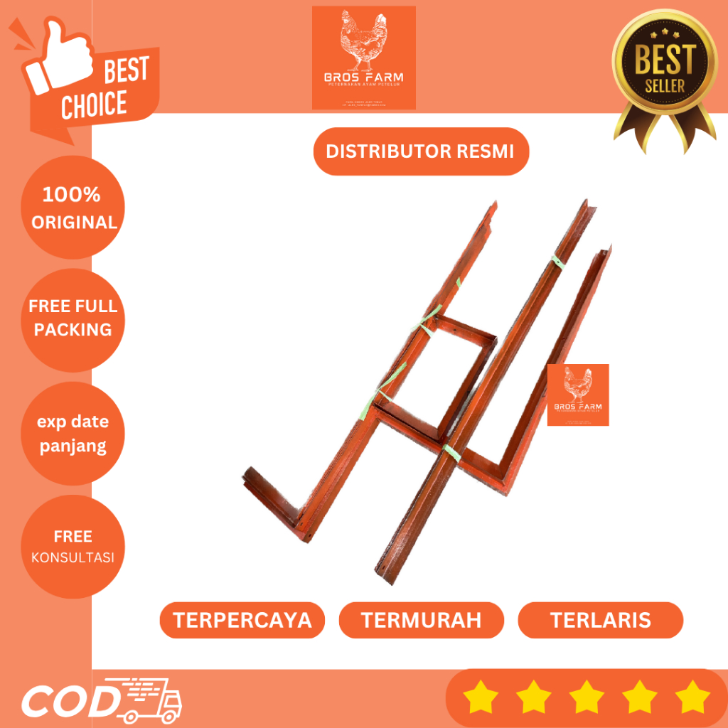 Rangka Besi 3 Tingkat Untuk Kandang Baterai Ayam Petelur