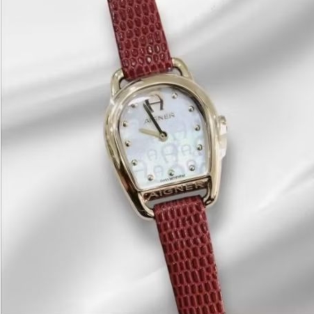Aigner AGW.281003.C. merah gold jam tangan cewek original