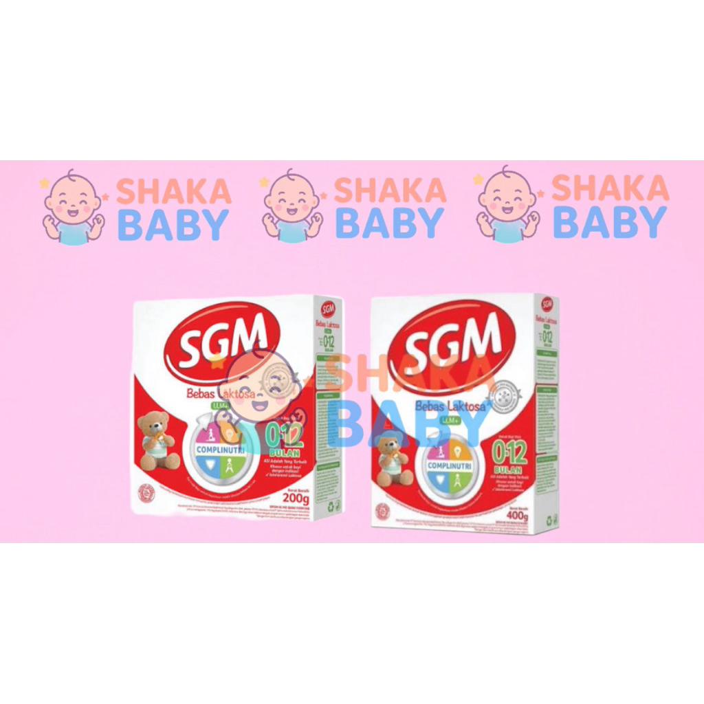 SUSU FORMULA SGM LLM BEBAS LAKTOSA 0-12 bulan 200gr dan 400gr