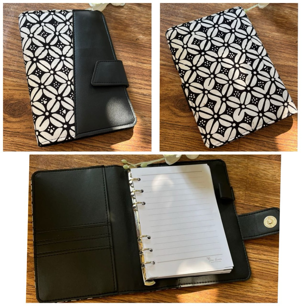 Buku Agenda Batik Kombinasi Batik Cap&Kulit | Oleh-oleh batik indonesia | souvenir batik