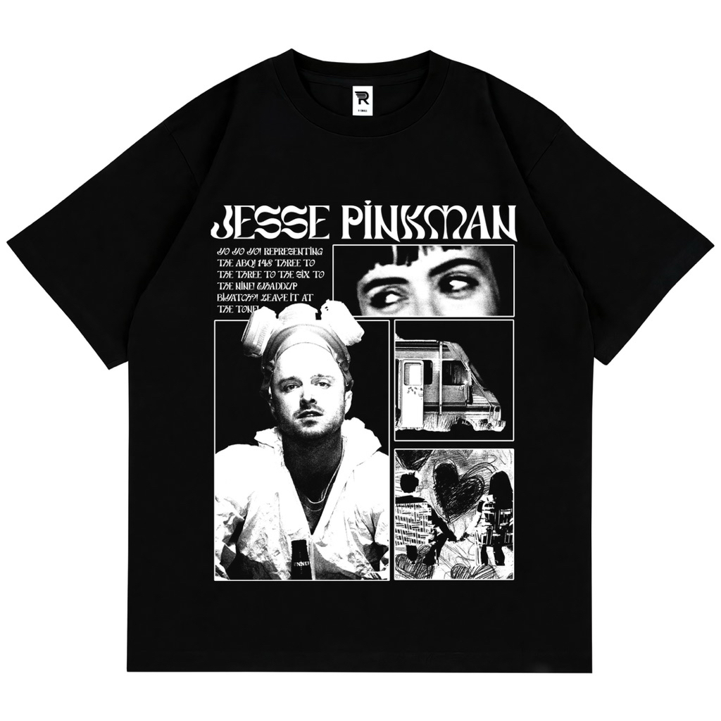 Kaos Jesse Pinkman T-shirt Baju Film Series Breaking Bad Combed Premium 24s