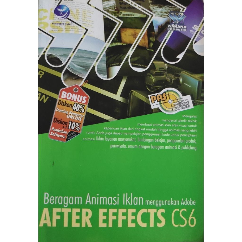 BUKU BAGAIMANA ANIMASI IKLAN MENGGUNAKAN ADOBE AFTER EFFECT CS6 BEKAS ORIGINAL