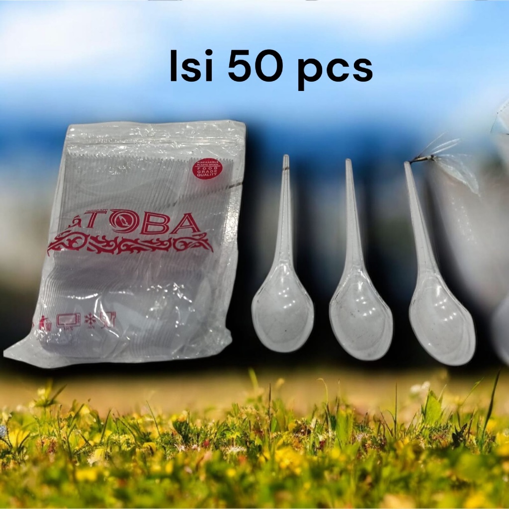 SSA sendok plastik / sendok makan plastik / sendok makan / sendok makan putih susu
