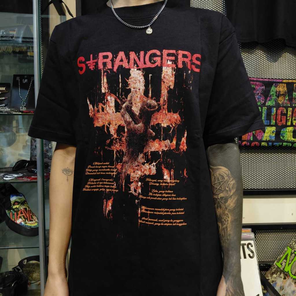 T Shirt Band Official STRANGERS - PELAKHAR Original
