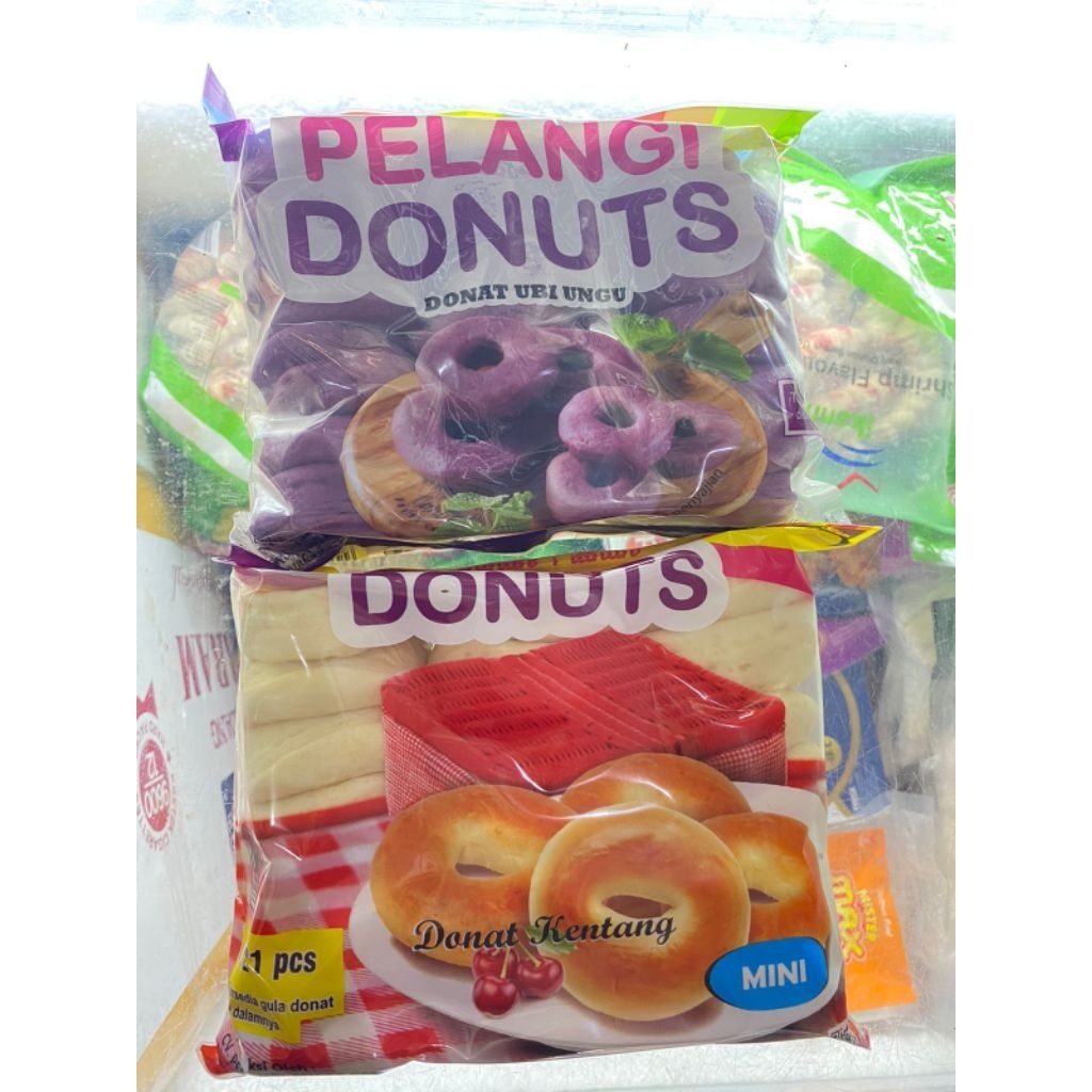 pelangi donuts donat ubi ungu dan donat kentang