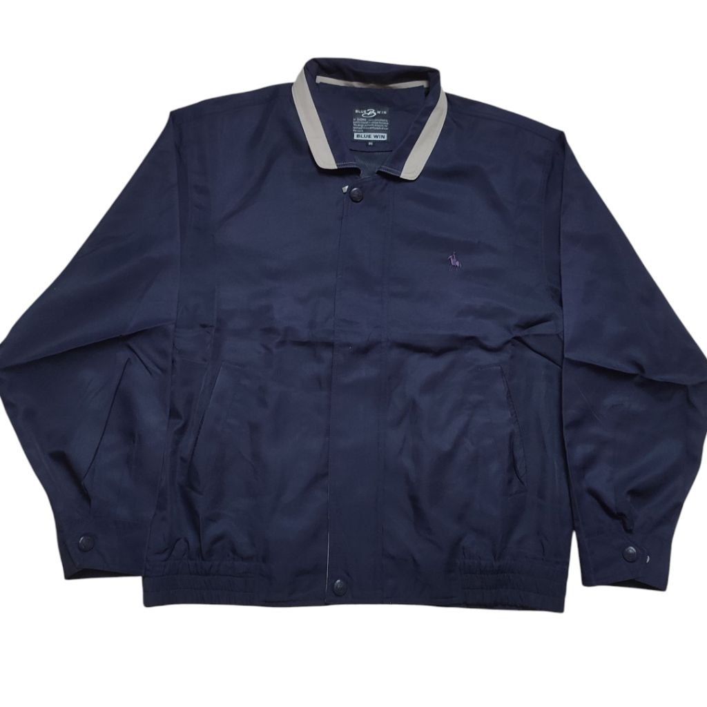 jaket vintage Casual Harrington Blue wind