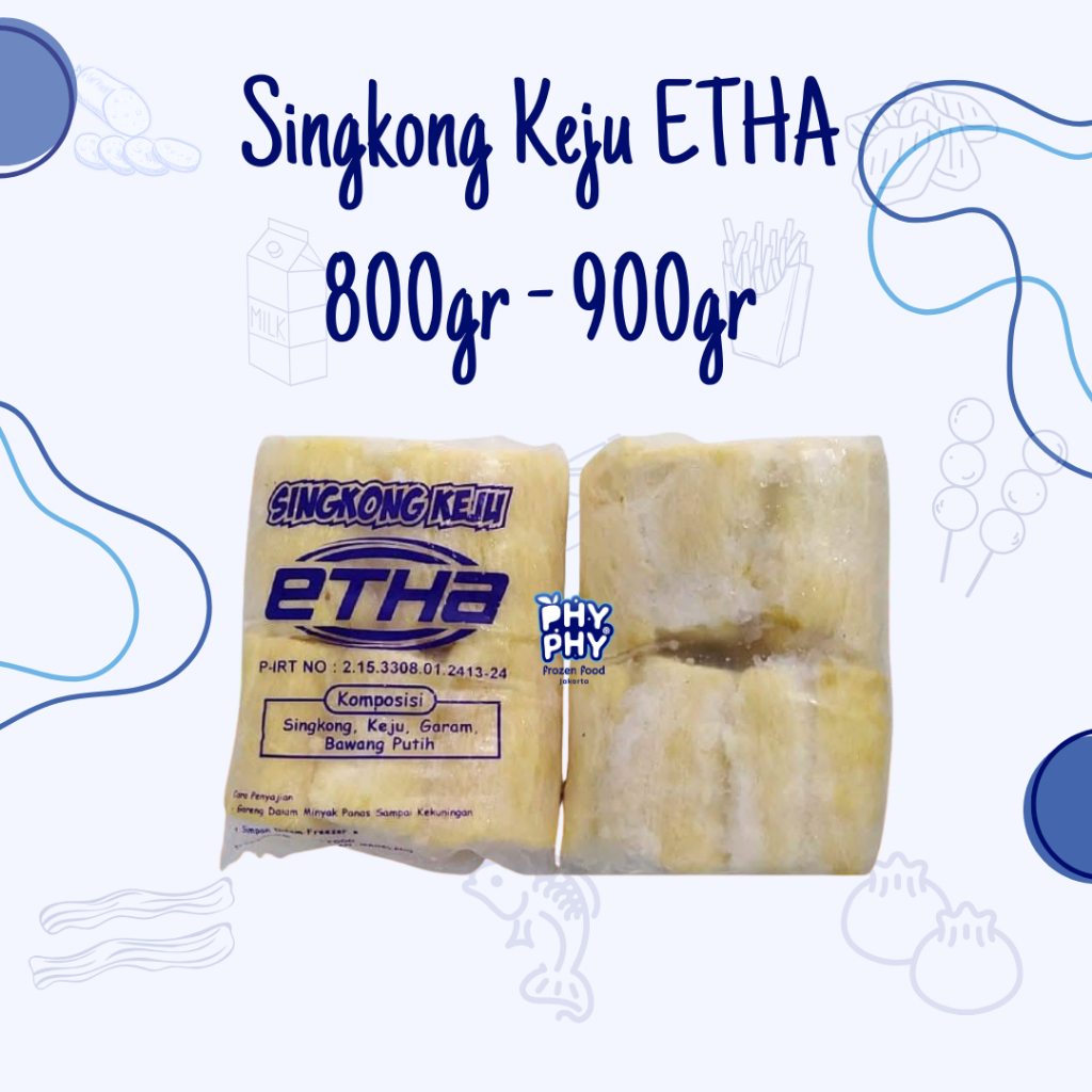 Singkong Keju ETHA 800gr - 900gr | Singkong Keju | Singkong Frozen | Singkong Keju Frozen | Singkong