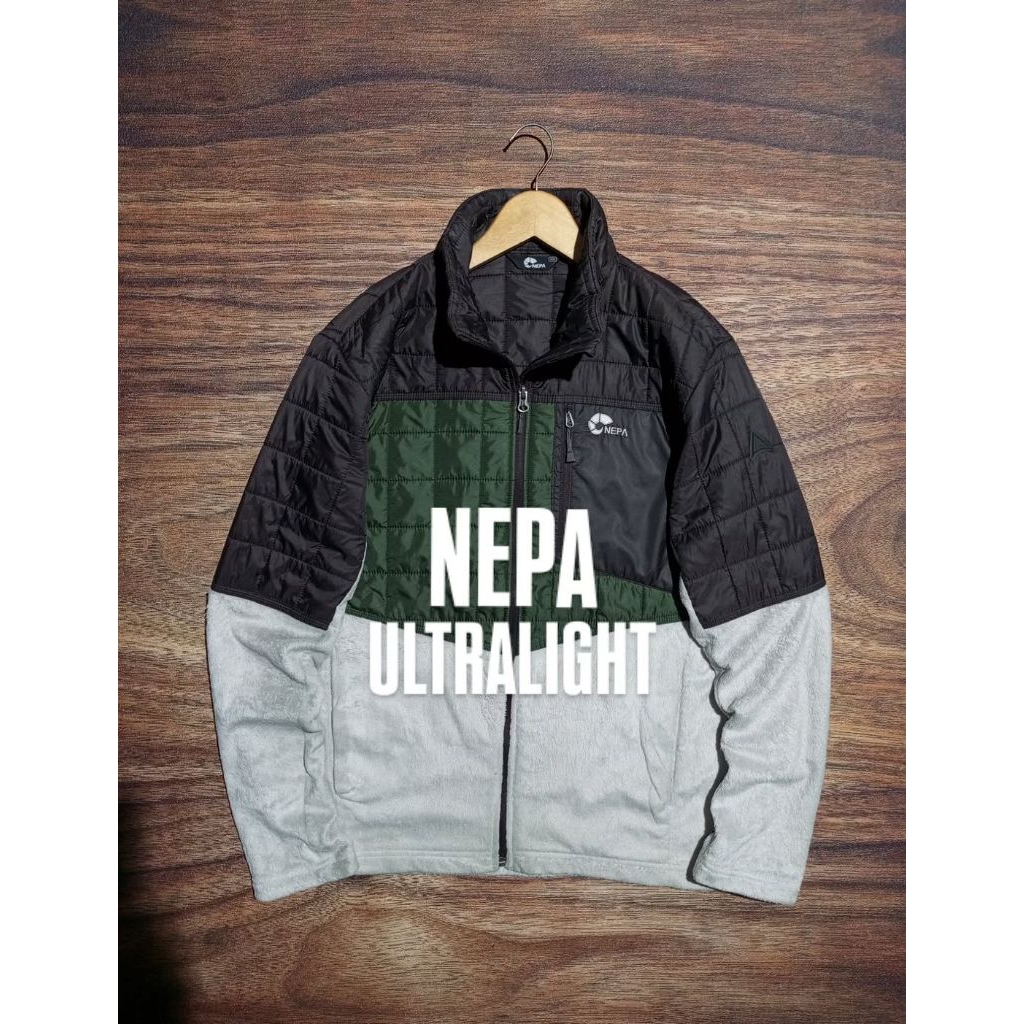 JAKET NEPA ULTRALIGHT KOMBINASI BAHAN ART BORDIR PRIA/UNISEX SECOND PRELOVED