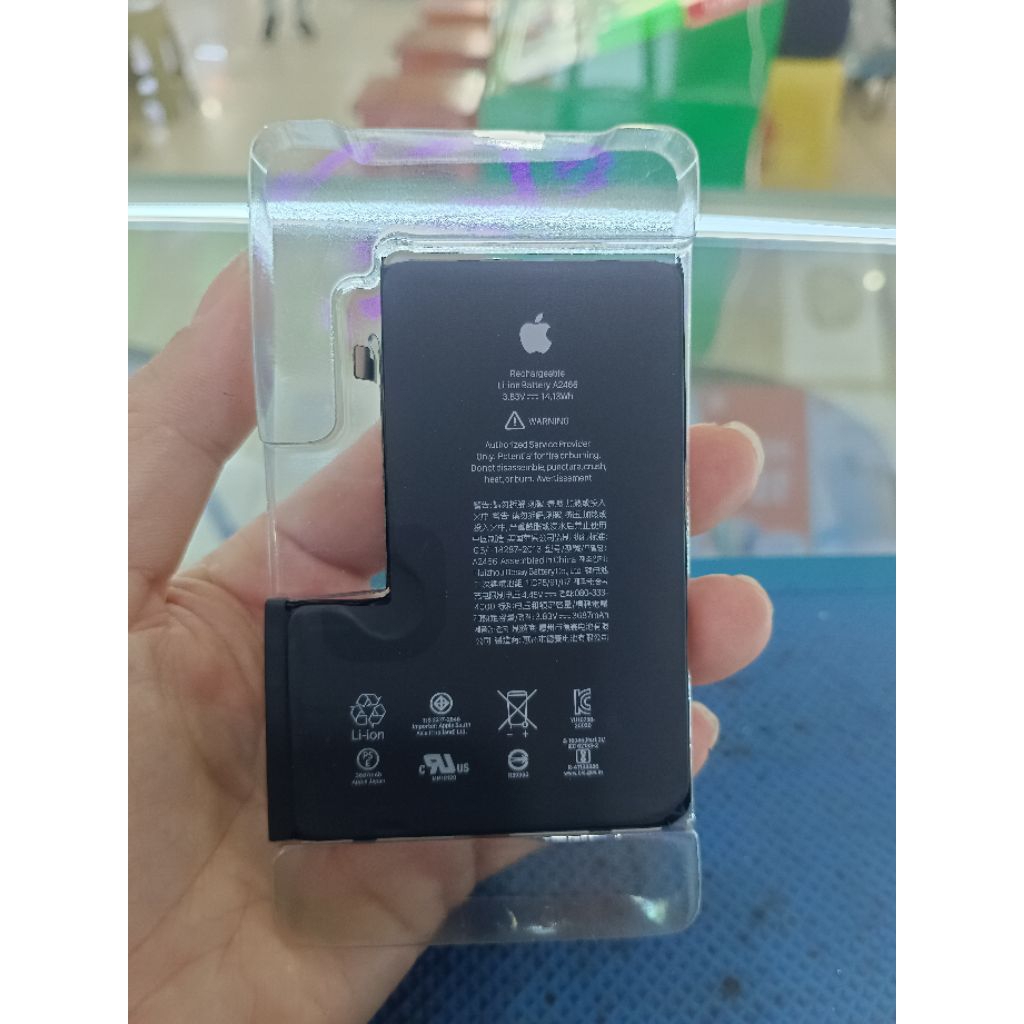 jual baterai Ori copotan handphone iphone 12pro max kondisi baterai msh bgs