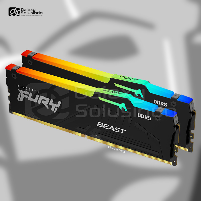 Kingston FURY Beast RGB 64GB (2X32) 5600MHz DDR5 - KF556C36BBE2AK2-64 Memory RAM - MG